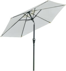 Outsunny Umbrelă de Grădină Reglabilă, din Oțel, Alb Crem, Φ230cm | Aosom Romania (84D-117CW)