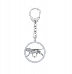Mejk Jewellery Ezüst kulcstartó Mastino Napoletano 925 Ékszer Nő Ajándék Gravírozás (Brelok z Mastifem Neapolitańskim)