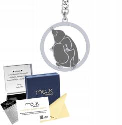 Mejk Jewellery Ezüst kulcstartó Vakond 925 Ékszer Ajándék Nő Gravírozás (brelok srebrny do kluczy z Kretem)