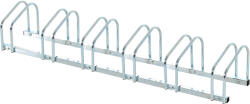 HOMCOM Suport de parcare pentru 6 biciclete din tuburi de otel Q235, 179x33x27cm, argintiu HOMCOM | Aosom Romania (AA0-026V01SR)