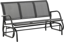 Outsunny Bancă Balansoar de Exterior pentru 3 Persoane, din Metal și Tesătură Rezistentă, 151x75x85cm, Culoare Gri | Aosom Romania (84B-531GY)