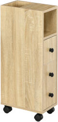 Kleankin Dulapior pentru baie Kleankin, 18x30x68.5 cm, lemn | Aosom RO (834-256AK)