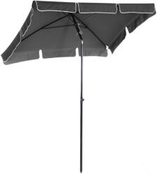 Outsunny Umbrelă de Grădină Înclinabilă cu Margini Ondulate și 4 Brațe din Aluminiu, 198x130x245 cm, Gri Închis | Aosom Romania (84D-016GY)