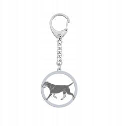 Mejk Jewellery Ezüst kulcstartó német vadász terrier 925 Ékszer Ajándék Gravírozás (Brelok z Niemiecki Terier Myśliwski)
