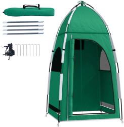 Outsunny Cort Dus Vestiar Intimitate Adăpost Portabil Exterior Camping Plajă Geantă Transport Verde | Aosom Romania (A20-281)