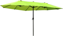 Outsunny Umbrelă de Grădină Verde Deschis cu Manivelă din Oțel și Poliester 460x270x240cm | Aosom Romania (84D-031V01GN)