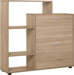 HomCom Dulap Pantofi Design Modern 20 Perechi pentru Hol in Lemn 101, 5 x 25, 5 x 98 cm | Aosom Romania (837-013) Pantofar