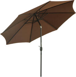 Outsunny Umbrelă de Grădină Inclinabilă 3x2.45m, Poliester Impermeabil, Cafea | Aosom Romania (840-070CF)