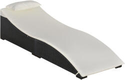 Outsunny Pat Șezlong Pliabil din Ratan Sintetic pentru Terasă și Exterior Confortabil și Pragmatic 198x68x50cm | Aosom Romania (862-038)