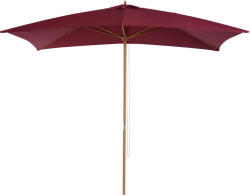 Outsunny Umbrela din lemn Outsunny, bordo 2x3m | Aosom Romania (01-0581)