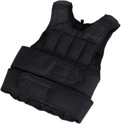 HOMCOM Vesta ponderata 20kg cu 38 Greutati, Captuseala si Inchideri cu Velcro (A93-042V02BK)