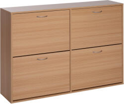 HomCom Dulap Pantofi Spațios, Design Modern pentru Hol, Mobilier Eficient pentru Depozitare, Alb | Aosom Romania (837-004ND) Pantofar