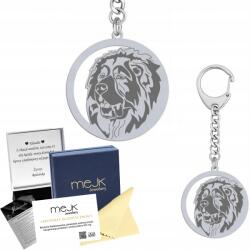 Mejk Jewellery Ezüst kulcstartó kutyával Kaukázusi juhászkutya 925 Ékszer Gravírozás (Breloczek z psem Owczarek Kaukaski)