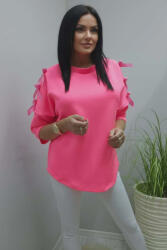  Csinos vállán masnis felső (neonpink) (406143)