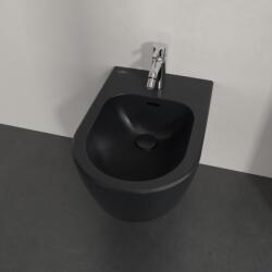 Villeroy & Boch Bideu suspendat 530x370 mm, cu preaplin, negru, Villeroy Boch Skyla (448200R7)