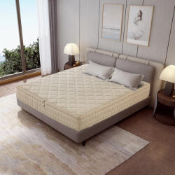 Sincere Furniture Nebula 25 cm 7 komfortzónás rugós matrac, állítható H3, 5-H5 keménységgel, kemény juta réteggel és mini táskarugó rendszerrel, mosható lenvászon huzattal, 180 kg teherbírással | EXTRA GARANCIA | Since