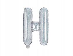 Party Deco Fólia lufi ''h'' betű, 35cm, holografikus
