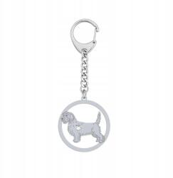 Mejk Jewellery Kulcstartó Petit Basset Griffon Vendéen Ezüst 925 Női Gravírozás (breloczek z Petit Basset Griffon Vendéen)