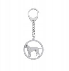 Mejk Jewellery Kulcstartó Kutya Argentin Ezüst925 Dogo Argentino Dedikálás Gravírozás Ingyenes (BE R781)