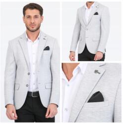 Frappoli Divatos Férfi Blézer Jens Casual Lycra Világosszürke Méret 62 3XL