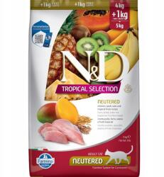 Farmina N&d Tropical Selection nagytestű, ivartalanított macskáknak felnőtt macskáknak 4+1 kg