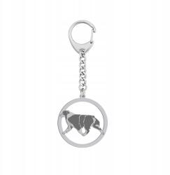 Mejk Jewellery Ausztrál juhászkutya kulcstartó Ezüst925 Ajándék Gravírozás Ingyenes (BE R809)