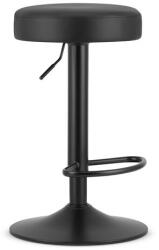 ARTOOL Scaun de bucatarie/bar, Artool, Rojst, rotativ, piele ecologica neagra, picior metal negru, 38x38x62-83 cm (3775_1)