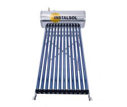 Instalsol Sistem Presurizat Panou Solar Cu 12 Tuburi Vidate Si Boiler 120l Cu Suport + Controler Solar Tk7y Instasol (isl-hp120)