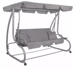 SPRINGOS Balansoar gradina, Springos, Venezia, 3 locuri, gri, 190x125x163 cm, functie pat, max 280 kg (GS0015)