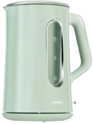 MPM Vízforraló - Kettős Fal. Belsű Üveg, Belső Világítás, Csendes Üzem, Zöld (MCZ-126-Z)