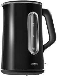 MPM Vízforraló - Kettős Fal. Belsű Üveg, Belső Világítás, Csendes Üzem, Fekete (MCZ-126-C)