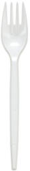  Műanyag villa fehér újrahasználható 100db/cs 1000/#