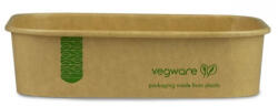Vegware Lebomló salátás doboz, 500ml, szögletes, kraft | 50 db/csomag
