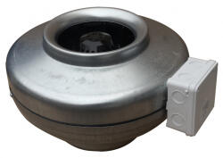 Dospel WK 125 Csőventilátor, rozsdamentes acél ház, 450m3/h, radiális 5 év garancia (007-0097)