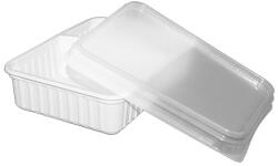  Műanyag szögletes osztott alj 630ml (6/4 osztással) mikrózható 50db/cs 400db/krt