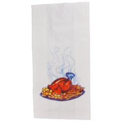  Papír tasak fehér zsírálló (grillcsirkés) 10, 5+5, 5x24cm 100db/cs 1000db/krt