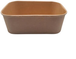  Kraft salátás doboz, papír+PE, 1000 ml, kraft | 50 db/cs