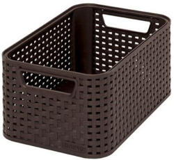 Keter "STYLE" S MÉRETÚ RATTAN KOSÁR (6L) Sötétbarna (205824)