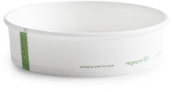 Vegware Lebomló családi ételtároló, papír+PLA, 0, 75 liter kerek, fehér, Ø 18, 5 cm | 50 db/csomag