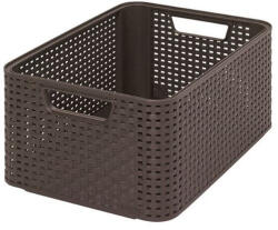  CURVER "STYLE" M MÉRETŰ RATTAN KOSÁR (18L) Sötétbarna (205844)