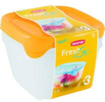 Keter "Fresh & Go"ételtartó szett 3x1, 2l (182221)