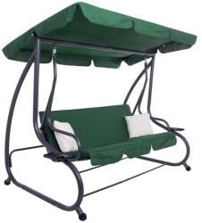 SPRINGOS Balansoar gradina, Springos, 3 locuri, verde, 194x122x167-200 cm, functie pat, max 280 kg, Venetia (GS0028)