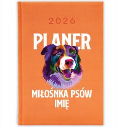  Naptár Narancssárga 2026 A5 Határidőnapló Ajándék Név Berni Minták (KALENDARZ 2026 POMARAŃCZOWY BERNEŃCZYK)