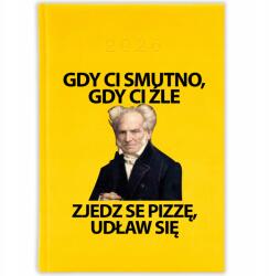 FunnyCase Könyvnaptár 2026 Egyél Pizzát Fulladj Meg Citrom Ajándék Minták (Kalendarz Cytrynowy ZJEDZ PIZZE UDŁAW SIĘ)