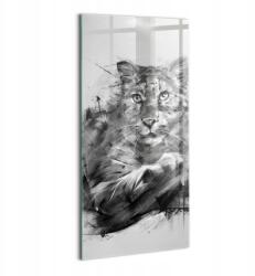 Wallfluent Üveg Falikép Szoba Grafika Fiatal Oroszlán Hakuna Matata 50x100 (010010010170100074559)