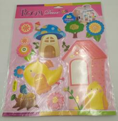  3D öntapadós matricák, lehúzható és felragasztható, 30 x 30 cm