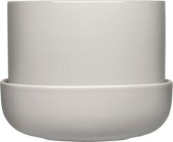Iittala Ghiveci Nappula 13 cm gri deschis cu farfurioară (1072819)