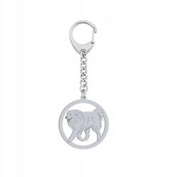 Mejk Jewellery Ezüst kulcstartó Pireneusi Hegyi Kutya Ezüst 925 Ajándék Gravírozás (Pirenejski Pies Górski)