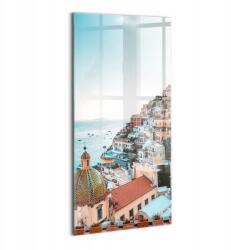 Wallfluent Üvegkép Étkezőbe Tartós Fali Positano Amalfi-part Olaszország (010010010250100277300)