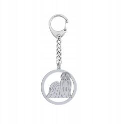 Mejk Jewellery Kulcstartó kutya Shih tzu Ezüst 925 Ajándék Kulcstartó Gravírozás Ingyenes (BE R493)